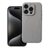 Futerał do iPhone 15 PRO Silicone Mag Cover zgodny z MagSafe tytanowy szary