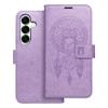 Etui z klapką na Samsung S25 Mezzo Book łapacz snów fioletowe