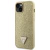 GUESS futerał do IPHONE 13 / 14 / 15 GUHCP14SHDGTPD (Rhinestone Triangle) złoty