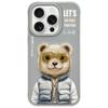 NIMMY futerał COOL&CUTE 2.0 Bear do IPHONE 15 Pro szary