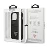 GUESS futerał do IPHONE 13 Pro GUHCP13LPSATPK (Saffiano Double Card Triangle) czarny