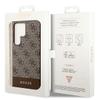 GUESS futerał do SAMSUNG S24 Ultra GUHCS24LG4GLBR (4G Bottom Stripe) brązowy