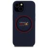 RED BULL futerał do IPHONE 15 kompatybilny z MagSafe RBHMP15S24SIILVR (Silicone red Ring) navy