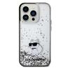KARL LAGERFELD futerał do IPHONE 14 Pro Max KLHCP14XLKCNSK (Liquid Glitter C) transparentny