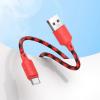 Kabel USB A do USB C Hoco 3A 1 m X116 gradient czerwony