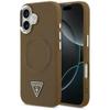 GUESS futerał do IPHONE 17 kompatybilny z MagSafe GUHMP17SPSDTSCMW (PU W/ Triangle Logo) brązowy