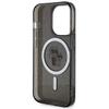 KARL LAGERFELD futerał do IPHONE 15 Pro KLHMP15LHGKCNOK (Glitter + MAG) czarny