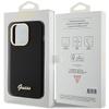 GUESS futerał do IPHONE 15 Pro GUHCP15LSMBSLK (Silicone Script Metal Logo & Frame) czarny