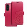 Etui z klapką na Samsung A56 5G Mezzo Book teddy bear magenta