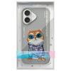 NIMMY futerał GLASSES COOL CAT do IPHONE 16 szary