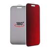 Szkło hybrydowe 5D do iPhone 15 Bestsuit Flexible Colorfull Privacy 180 magenta