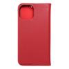 Etui z klapką na iPhone 15 Smart Pro Book skórzane bordowe