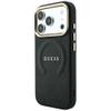 GUESS futerał do IPHONE 18 Pro/17 Pro kompatybilny z MagSafe (Saffiano Peony Ring) czarny
