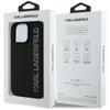 KARL LAGERFELD futerał do IPHONE 16 Pro KLHCP16LRBKGVCK (3D Rubber Elongated Glitter) czarny