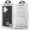KARL LAGERFELD futerał do IPHONE 17 kompatybilny z MagSafe KLHMP17SPSMLRCHK (PU Choupette Pin) czarny