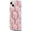 GUESS futerał do IPHONE 15 kompatybilny z MagSafe GUHMP15SHGCUSTGP (IML GCUBE) różowy