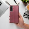Etui z klapką na Samsung S26 EDGE Smart Magneto burgundowe