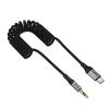 Kabel AUX Jack 3,5 mm do USB C Hoco 1,5 m UPA33B czarny