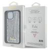 GUESS futerał do IPHONE 13 / 14 / 15 GUHCP15SPSFDGSS (Sequin Script Metal) srebrny