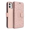 Etui z klapką na iPhone 12 / 12 PRO Mezzo Book mandala złoto-różowe