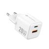 Ładowarka sieciowa do telefonu Forcell F-Energy Mini GaN III USB C + USB A QC4.0 PD 20W VT-35A biała 0INT