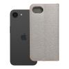 Etui z klapką na iPhone 16e (SE 4 2025) Luna Book Gold srebrne