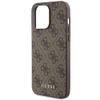 GUESS futerał do IPHONE 15 Pro Max GUHCP15XG4GFBR (4G Metal Logo) brązowy