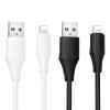 Kabel USB A do Lightning Hoco 2,4A silikonowy 1 m X124 biały