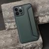 Etui z klapką na iPhone 16 PRO Razor Book ciemnozielone