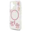 GUESS futerał do IPHONE 16 kompatybilny z MagSafe GUHMP16SRBFGFGMP (Resin Flowers and Glitter) pink