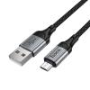 Kabel USB A do Micro USB Hoco 2,4A 1,5 m X121 czarny