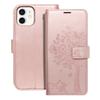 Etui z klapką na iPhone 12 / 12 PRO Mezzo Book drzewo złoto-różowe