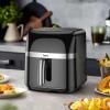 Frytkownica beztłuszczowa Air Fryer Hoco z ekranem dotykowym 8L 1700W HE20 czarna