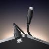 Kabel USB C do USB C Hoco 3A 60W Silikonowy 1 m X124 czarny
