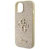 GUESS futerał do IPHONE 15 GUHCP15SHG4SGD (Fixed Glitter Big 4G) złoty
