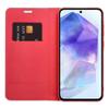Etui z klapką na Samsung S26 FE Luna Book Carbon czerwone