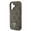 GUESS futerał do IPHONE 16 GUHCP16SP4TDPW (PU Leather 4G Triangle Strass) brązowy
