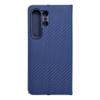 Etui z klapką na Samsung S24 ULTRA Luna Book Carbon niebieskie