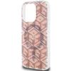 GUESS futerał do IPHONE 15 Pro kompatybilny z MagSafe GUHMP15LHGCUSTGP (IML GCUBE) różowy