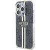 GUESS futerał do IPHONE 15 Pro Max GUHCP15XH4PSEGK (4G Gold  Stripe) czarny