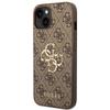 GUESS futerał do IPHONE 13 / 14 / 15 GUHCP14S4GMGBR (4G Big Metal Logo) brązowy