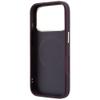 GUESS futerał do IPHONE 18 Pro/17 Pro kompatybilny z MagSafe (Saffiano Peony Ring) burgundowy