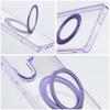 Etui na Samsung S26 Frame Circle Stand zgodne z MagSafe fioletowe