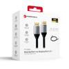Kabel Display Port do Display Port 2.1 Forcell 16K 60Hz/8K 120Hz/4K 240Hz - High Speed, HDR, Ethernet, G-SYNC/FreeSync, 80Gbps, 2 m czarny
