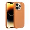 Futerał LEATHER MAG COVER kompatybilny z MagSafe do IPHONE 16 Pro Max pomarańczowy