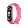 Pasek silikonowy do XIAOMI Mi Band 5 / 6 / 7 różowy (37)