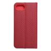 Etui z klapką na iPhone 16e (SE 4 2025) Luna Book Carbon czerwone