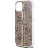 GUESS futerał do IPHONE 15 GUHCP15SH4PSEGW (4G Gold Stripe) brązowy