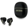 Słuchawki bezprzewodowe douszne TWS Guess Glossy Gold Line Classic czarne
