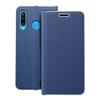 Etui z klapką na Huawei P30 LITE Luna Book Carbon niebieskie